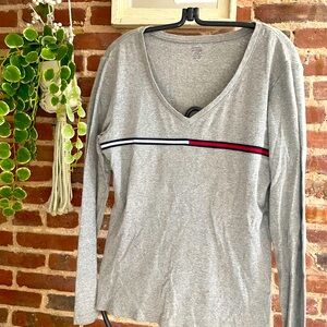TOP: Tommy Hilfiger long-sleeve shirt. Size M.